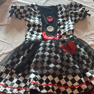 Checkered Black and White Kids Costume